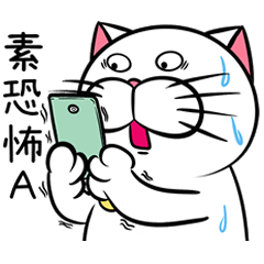 [LINEスタンプ] Stupid Fat White Cat 3