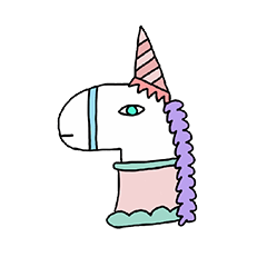 [LINEスタンプ] COLORFUL UNICORN