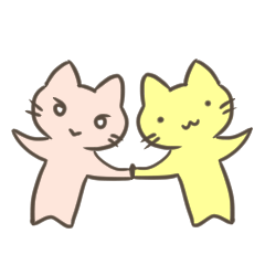 [LINEスタンプ] オス猫とメス猫のスタンプ