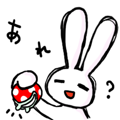 [LINEスタンプ] もっさんのうさぎ。