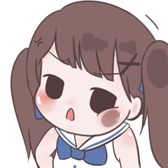 [LINEスタンプ] Chubby Girl 2 (Eng)