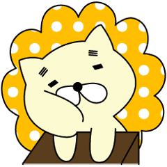 [LINEスタンプ] 眉毛ネコ