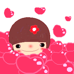 [LINEスタンプ] The Meehoo girl in love