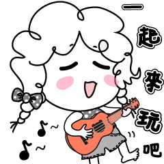 [LINEスタンプ] Miss Douzi's painting*Let's move up now！