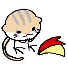 [LINEスタンプ] トビネズミのとびお