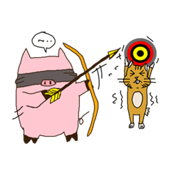 [LINEスタンプ] Witty Sweethearts M ＆ P (Mouse ＆ Pig)