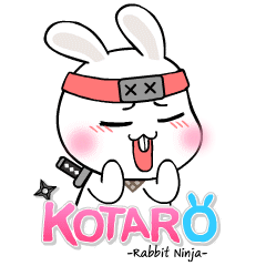 [LINEスタンプ] Kotaro Rabbit Ninja