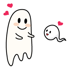 [LINEスタンプ] Boo the cute ghostの画像（メイン）