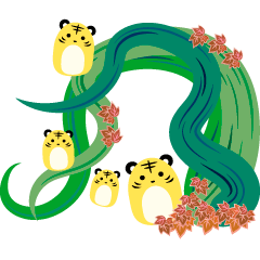 [LINEスタンプ] 虎の森 x 動ける！