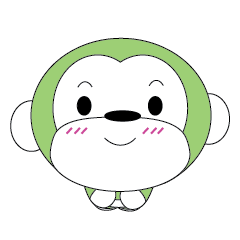 [LINEスタンプ] baby fat monkey