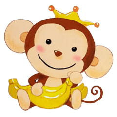 [LINEスタンプ] 小さな猿の笑顔