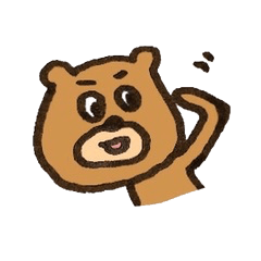 [LINEスタンプ] くまだもの