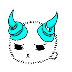 [LINEスタンプ] ふわふわしたニ角獣