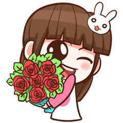 [LINEスタンプ] I AM IN LOVE. +