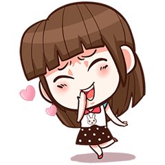 [LINEスタンプ] She want to be a Perfect girl +