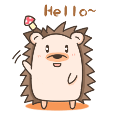 [LINEスタンプ] ハリネズミ-ハリーくん