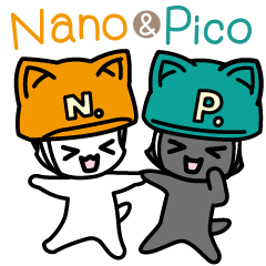 [LINEスタンプ] ナノ＆ピコ