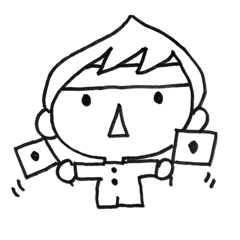 [LINEスタンプ] 手描きのショートカットの女子