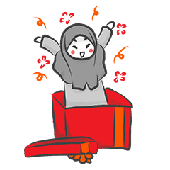 [LINEスタンプ] Doodle Hijab