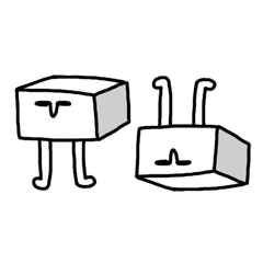 [LINEスタンプ] 豆腐星人