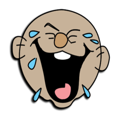 [LINEスタンプ] Funny smiley face