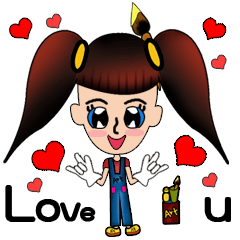 [LINEスタンプ] Jaidee's Kids art