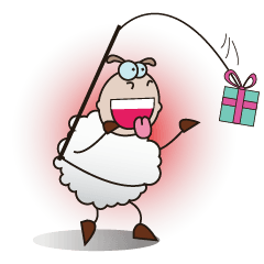 [LINEスタンプ] Very Funny and Fluffy-white Sheep Vol IIの画像（メイン）