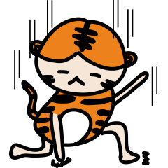 [LINEスタンプ] Lucky sheep's husband( happy tiger)