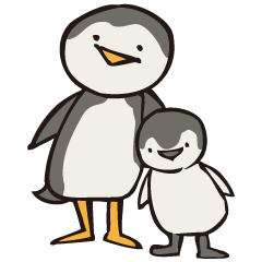 [LINEスタンプ] ピポンのペンギンさんの画像（メイン）