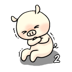 [LINEスタンプ] ぶたのばぶちゃん 2