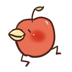 [LINEスタンプ] くちばしりんご