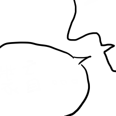 [LINEスタンプ] Upper right corner
