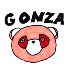 [LINEスタンプ] ピンクたぬきゴンザ