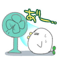 [LINEスタンプ] だいこん鳥（夏ver）