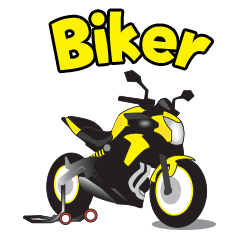 [LINEスタンプ] Biker gang