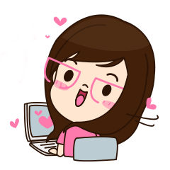 [LINEスタンプ] i am a happy girl.