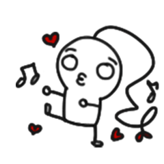 [LINEスタンプ] "Fall in love with you！"の画像（メイン）