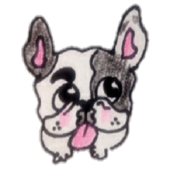 [LINEスタンプ] フレブル★まゆげ犬どん⑤