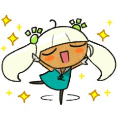 [LINEスタンプ] りです子ちゃん
