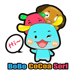 [LINEスタンプ] Bobo Cocoa Sori