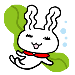 [LINEスタンプ] USAWAKAME1 Lazy day