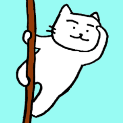 [LINEスタンプ] 白猫のねこ丸 2