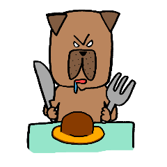 [LINEスタンプ] 危険犬種 土佐犬