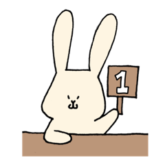 [LINEスタンプ] パパうさと子うさ