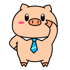 [LINEスタンプ] OFFICE PIG : DUKDIK