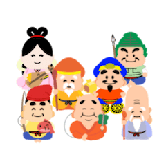 [LINEスタンプ] 幸せの七福神