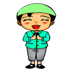 [LINEスタンプ] Mas Akhi The Happy Moslem