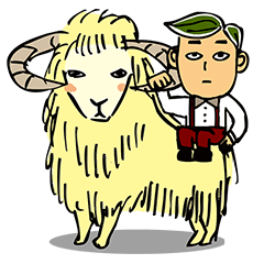 [LINEスタンプ] 笹の葉ヘアとその仲間