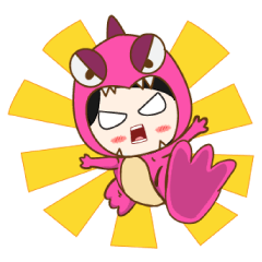 [LINEスタンプ] Nu new and Mascos Dinosaur