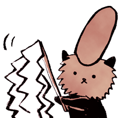 [LINEスタンプ] 何かに目覚めたラッコ